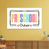 幼稚園チーム 幼稚園スタッフ キャンバスプリント (インサイチュ (リビング))