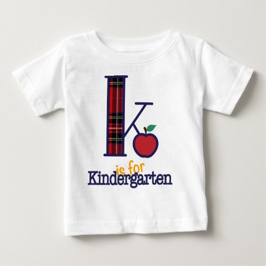 幼稚園トップKは幼稚園シャツ用 ベビーTシャツ (正面)