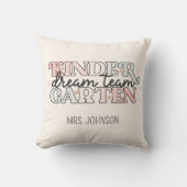 幼稚園ドリームチーム先生インレトロスタイル クッション (正面)