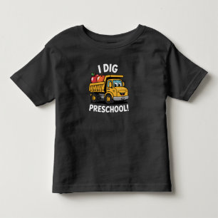 幼稚園バスが大好き　新しい学期 トドラーTシャツ