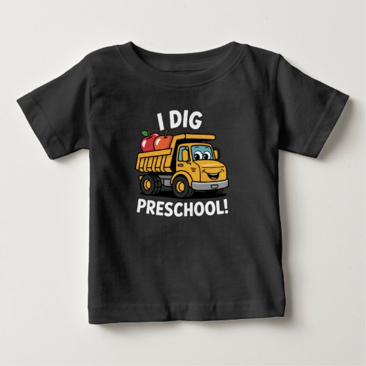 幼稚園バスに乗っておけいこ ベビーTシャツ (正面)