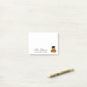 幼稚園パーソナライズされたのかわいいフクロウ ポストイット (デスク上)