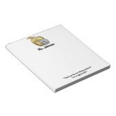 幼稚園パーソナライズされた先生ありがとう ノートパッド (アングル)