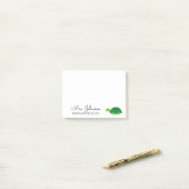 幼稚園パーソナライズされた先生ガメ ポストイット (デスク上)