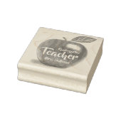 幼稚園パーソナライズされた先生レッドアップル ラバースタンプ (スタンプ)