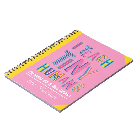 幼稚園パーソナライズされた先生感謝ギフト ノートブック (左側)