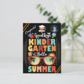 幼稚園パーソナライズされた卒業こんにちは 案内ポストカード (スタンド正面)