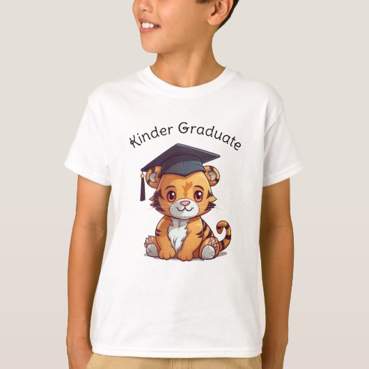 幼稚園パーソナライズされた卒業タイガーカッブ Tシャツ (正面)