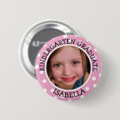 幼稚園パーソナライズされた大学院写真ボタン 缶バッジ (正面&裏面)