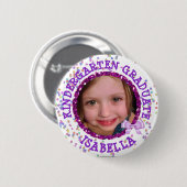 幼稚園パーソナライズされた大学院写真ボタン 缶バッジ (正面&裏面)