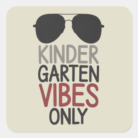 幼稚園ビーブスオンリー新学期 スクエアシール (正面)