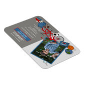 幼稚園フォトボーイ卒業パーティー招待状 マグネット (右側)