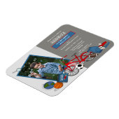 幼稚園フォトボーイ卒業パーティー招待状 マグネット (左側)