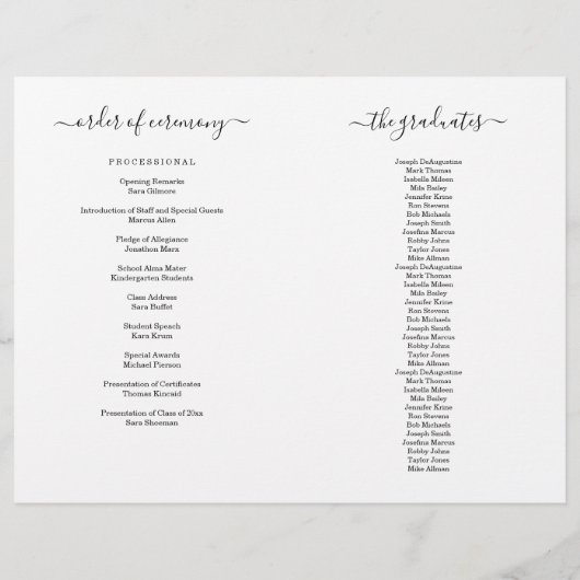 幼稚園プレスクール卒業プログラム（1段） チラシ (裏面)