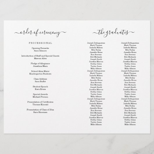 幼稚園プレスクール卒業プログラム（2学長） チラシ (裏面)