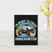 幼稚園モンスタートラック新学期をつぶす カード (黄色い花)