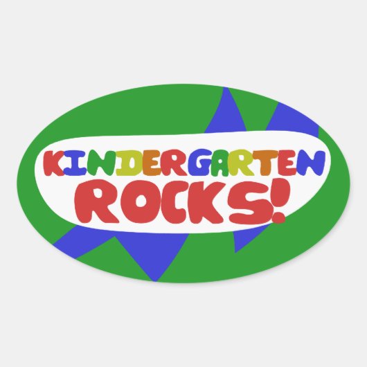 幼稚園ルール 楕円形シール (正面)