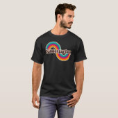 幼稚園レトロレインボーカワイキンダーバックシュ Tシャツ (正面フル)