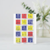 幼稚園レポートカード ポストカード (スタンド正面)