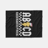 幼稚園ロックスペンシル稲妻先生 フリースブランケット (正面(横))