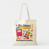 幼稚園先生の学校用品トートバッグ トートバッグ (裏面)