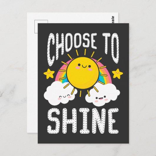 幼稚園先生インスピレーション子供かわいい太陽の光 ポストカード (正面/裏面)