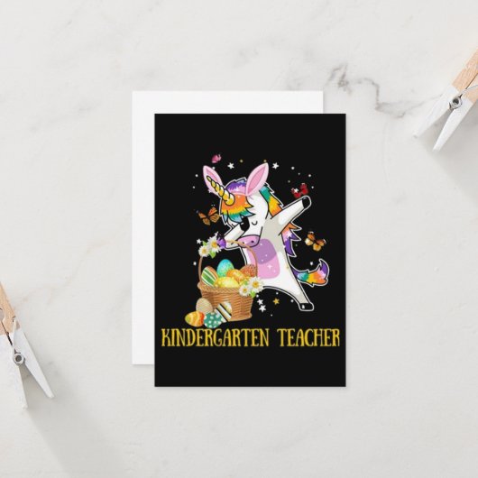 幼稚園先生イースター カード (正面/裏面インサイチュ)