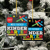 幼稚園先生キープサケシャルボカラフルード セラミックオーナメント