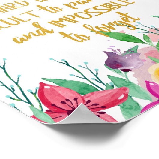 幼稚園先生ギフト小学校引用文 ポスター (角)