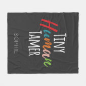 幼稚園先生チニーヒューマンタマーパーソナライズされた フリースブランケット (正面(横))