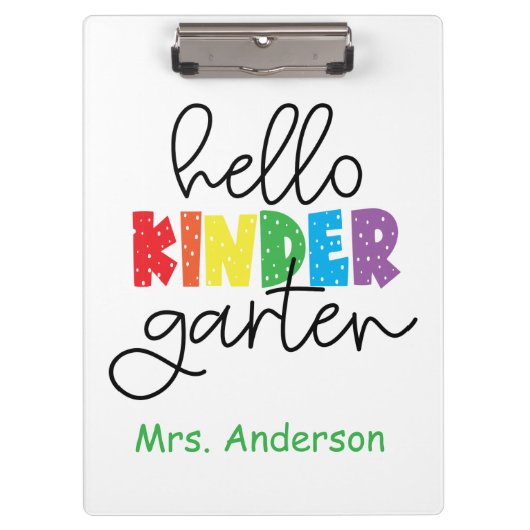 幼稚園先生ハロー幼稚園 クリップボード (正面)