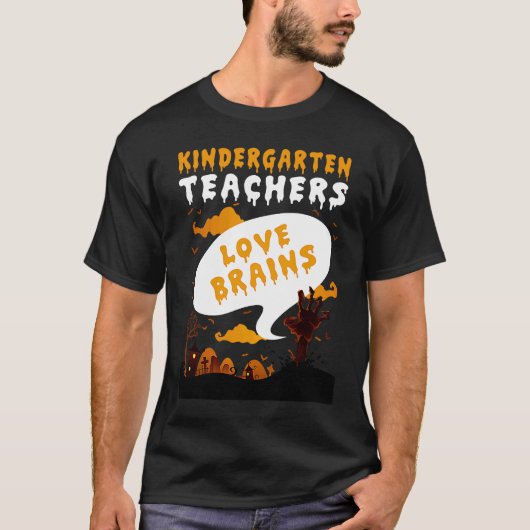 幼稚園先生ラブブレインズ先生ハロウィー Tシャツ (正面)