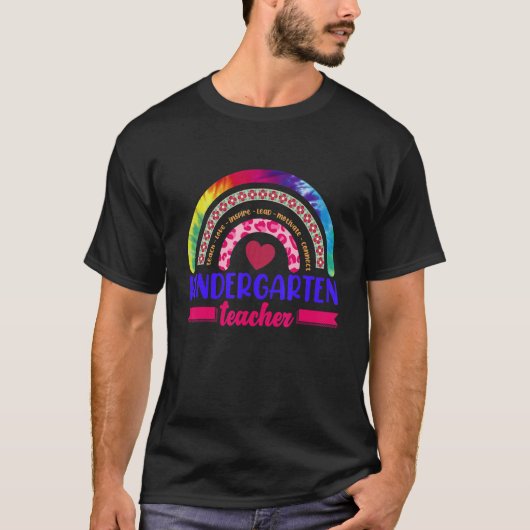 幼稚園先生レインボー教えズ先生グラ Tシャツ (正面)