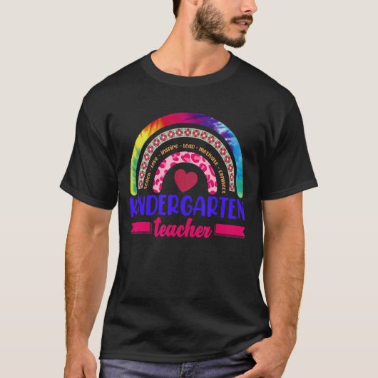 幼稚園先生レインボー教えズ先生グラ Tシャツ (正面)