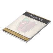 幼稚園先生ヴィンテージスタイル ノートパッド (回転)