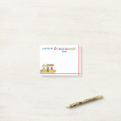 幼稚園先生付箋 ポストイット (デスク上)