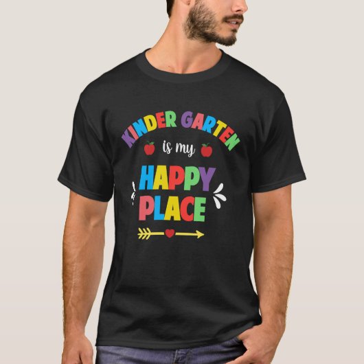 幼稚園先生幼稚園は私のハッピープラン Tシャツ (正面)