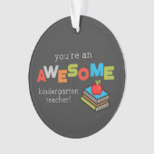 幼稚園先生感謝の日素晴らし, オーナメント (正面)