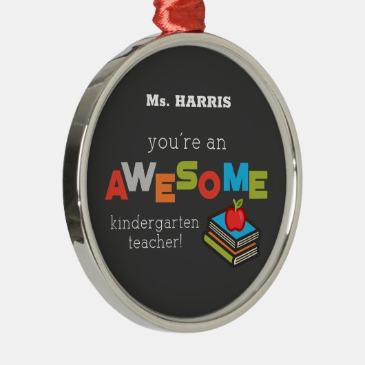 幼稚園先生感謝の日素晴らし, メタルオーナメント (右)