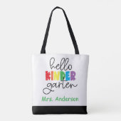 幼稚園先生新学期トートバッグ トートバッグ (裏面)