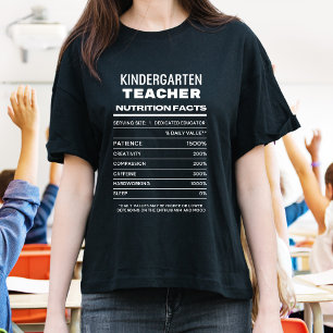 幼稚園先生栄養事実おもしろい Tシャツ