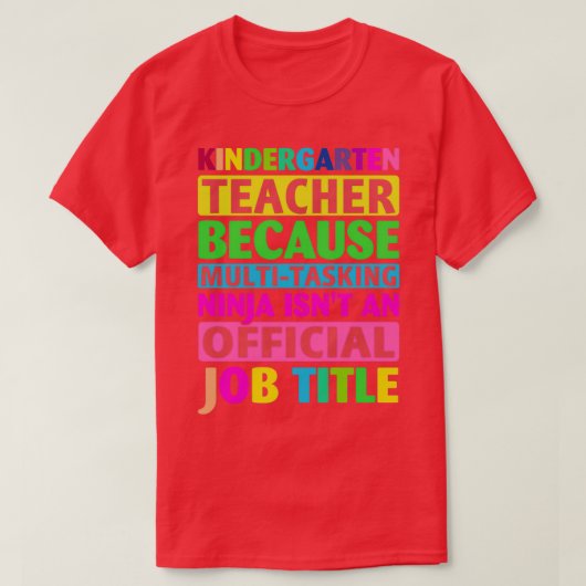 幼稚園先生100日目先生S Tシャツ (デザイン正面)