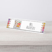 幼稚園先生 デスクネームプレート (正面)