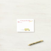 幼稚園先生Post-it®注意事項 ポストイット (デスク上)