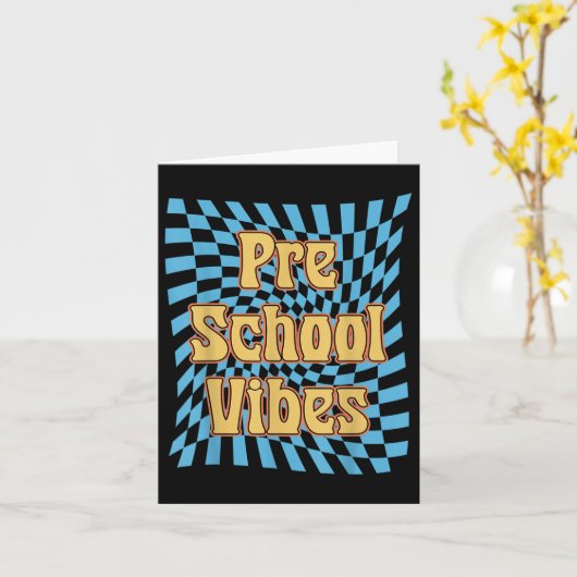 幼稚園先生Vibes初日Pre-K Back To Sc カード (黄色い花)