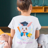 幼稚園児に贈るかわいいウサギの卒業祝い Tシャツ