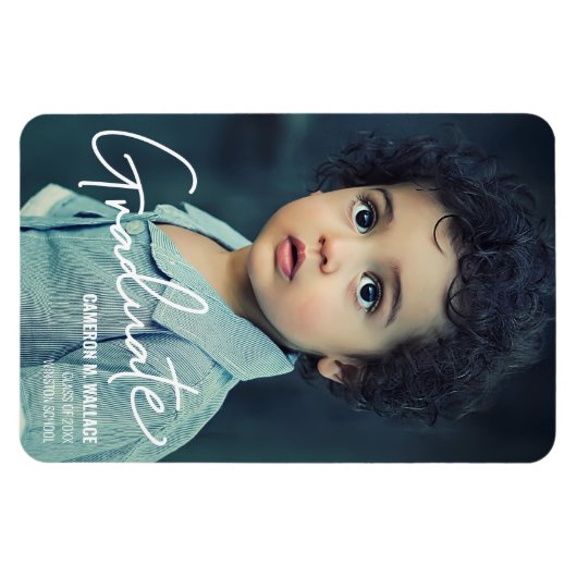 幼稚園児の卒園発表 マグネット (横)