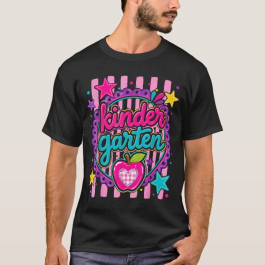 幼稚園児+年少さん+初めての登園 Tシャツ (正面)