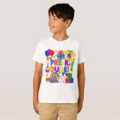 幼稚園入園前の男の子の誕生日&学校の初日Tシャツ Tシャツ (正面フル)