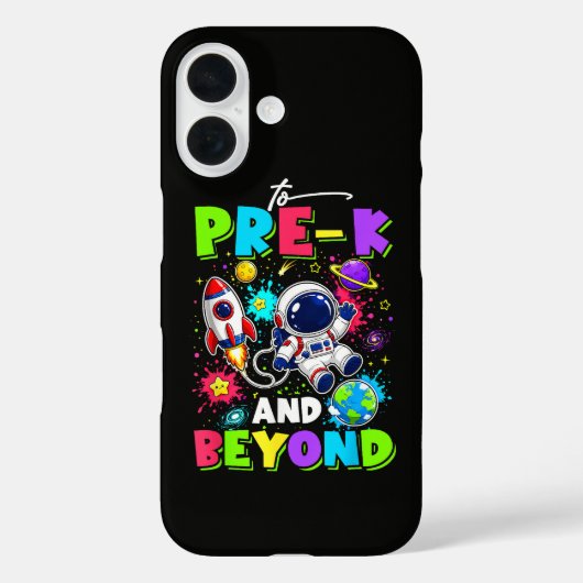 幼稚園入園式の宇宙飛行士スペースバックトゥスクール Case-Mate iPhoneケース (裏面)